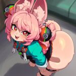  ai_generated bare_thighs big_ass fat_ass fur furry furry_female gigantic_ass huge_thighs long_hair looking_at_viewer massive_ass pink_body pink_fur pink_hair pink_skin rabbit_ears rabbit_girl rabbit_tail red_eyes smile solo_anthro thick_body thick_female thick_thighs thighs unreals_palace voluptuous voluptuous_female zenless_zone_zero zhao_(zenless_zone_zero) 