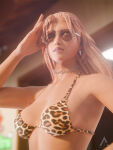  1girl 1girl 1girls 2026 3d 3d_(artwork) airorenders asian asian_female bandai_namco bikini bikini_top blender breasts cleavage earrings fighting_game glasses gyaru gyaru_gal gyarufication high_res japanese japanese_female jun_kazama kazama_jun leopard_print leopard_print_bikini light-skinned_female light_skin long_hair mature mature_body mature_female mature_figure mature_woman medium_breasts milf milf_body mommy namco namco_bandai neckchain perky_breasts piercing pink_hair standing standing_up sunlight tan_body tan_line tan_skin tanned tanned_skin tekken tekken_2 tekken_8 tekken_bloodline tekken_revolution tekken_tag_tournament tekken_tag_tournament_2 tekken_the_motion_picture twitter video_game_character video_game_franchise video_games yellow_eyes 