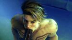 2boys animated_gif big_black_cock black_male blonde_hair diogaygay dogtag fellatio gif human human_only luke_sullivan male male_only muscular muscular_male nude nude_male saliva scar scar_across_eye smile street_fighter street_fighter_6 tattoos yaoi