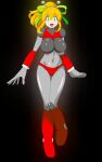  1girl ai-generated ai_assisted ai_generated antennas black_background blonde_hair breasts capcom cleft_of_venus closed_eyes completely_nude_female embarrassed embarrassed_nude_female female_focus gif green_eyes hyper_roll_(marvel_vs._capcom) looking_at_viewer mega_man navel nipples nude_female open_mouth ponytail pussy red_panties ribbon robot_girl robot_joints rockman simple_background slideshow voluptuous_female 