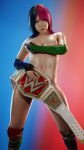 1girl 1girl 1girls 3d 3d_(artwork) asian asian_female asuka_(wwe) asuka_(wwe_diva) blender blender_(software) blue_hair bottomless breasts brown_eyes celeb championship_belt cleavage colored_hair covered_nipples facing_viewer female_only hair hiding_breasts human human_only japanese japanese_female kanako_urai light-skinned_female light_skin looking_at_viewer medium_hair multicolored_hair navel no_bra no_panties no_underwear pink_hair real_person shiny_skin standing standing_up sussybaka66 topless uncensored urai_kanako wrestler wrestling wrestling_belt wrestling_boots wrestling_outfit wwe wwe_2k wwe_diva wwe_divas wwe_raw_women's_championship_belt wwe_womens_championship_belt 