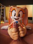  3d_(artwork) cream_the_rabbit cum_on_feet cumming_penis dark-skinned_male ejaculation feet foot_fetish footwear penis sega shoes_removed soles soles_focus sonic_the_hedgehog_(series) unknown_artist unknown_male young 