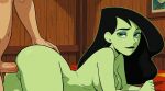 ai_generated anal anus ass erect_penis huge_breasts huge_penis kim_possible nude shaved_pussy shego thighs