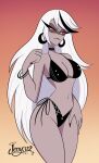  1girl 1girl 1girl 1girl 1girls amazon_prime bikini black_bikini carmilla_carmine cartoon demon_girl female_focus female_only female_solo hazbin_hotel hazbin_hotel_(season_2) hellaverse jeny_312 long_hair mature mature_body mature_female mature_figure mature_woman milf milf_body solo_female solo_focus spindlehorse_toons standing standing_up twitter very_long_hair vivienne_medrano vivziepop white_hair 