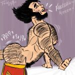  anal backshots bara buff doggy_position gay_anal gay_sex gripping_sheets hairy hairy_chest hairy_male marvel pleasure_face tongue_out wolverine_(x-men) x-men yaoi 