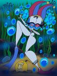1girl bludinimax digital_art fanart female glitch_productions netflix pomni_(the_amazing_digital_circus) sea solo the_amazing_digital_circus underwater youtube