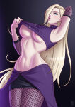  1girl big_breasts blonde_hair blue_eyes bubble_butt cleavage horny ino_yamanaka inviting_to_sex looking_at_viewer naruto naruto_(series) naruto_shippuden pose standing teasing thick_thighs undressing valenvenge yamanaka_ino 