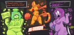  2026 3_girls anthro areola ass ass_slap astranger backboob big_ass big_breasts blush boxing_gloves breasts bubble_butt chef chef_hat chubby chubby_female deltarune deltarune_chapter_5 dialogue english_text female_focus female_only glasses green_(deltarune) green_body green_hair green_nipples green_skin hair headband hearts holding_book holding_sign long_hair medium_breasts mostly_nude motion_lines mouse murid murine nerd nerdy_female nipples nude nude_female open_mouth orange_(deltarune) orange_fur pubic_hair purple_body purple_hair purple_nipples purple_skin seth_(deltarune) short_hair sideboob slightly_chubby slightly_chubby_female smile tail text undertale_(series) 