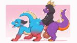  2_horns 2_toes 3_fingers absurd_res ai_generated all_fours anal anal_penetration anthro anthro_on_anthro anthro_penetrated anthro_penetrating anthro_penetrating_anthro ass balls big_balls big_penis big_tail biped black_claws black_clothing black_eyes black_hoodie black_horn black_topwear blue_body bodily_fluids claws clothing cum cum_in_ass cum_inside cum_on_balls cum_on_body cum_on_butt cum_on_ground cum_on_penis cumshot duo ejaculation excessive_cum excessive_genital_fluids fangs feet fingers genital_fluids genitals grey_eye half-closed_eyes hand_on_butt heart_eyes heart_symbol high_res hoodie horn huge_balls huge_penis kobold leezpunk long_tail looking_at_another looking_at_partner male male/male male_penetrated male_penetrating male_penetrating_male motion_lines narrowed_eyes open_mouth open_smile orange_body orange_claws pal_(species) palworld penetration penile penile_penetration penis penis_in_ass purple_body red_body saliva saliva_string scalie sex simple_background smile smiling_at_another smiling_at_partner spikes spikes_(anatomy) standing tail tan_body teeth toe_claws toes tongue tongue_out topwear yellow_sclera yellow_spikes yiff_ai_(director) 
