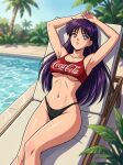  1girl adult_swim alluring bikini bishoujo_senshi_sailor_moon bishoujo_senshi_sailor_moon_r bishoujo_senshi_sailor_moon_r_the_movie bishoujo_senshi_sailor_moon_s bishoujo_senshi_sailor_moon_s_the_movie bishoujo_senshi_sailor_moon_supers bishoujo_senshi_sailor_moon_supers_the_movie black_hair cleavage coca-cola dario medium_breasts ocean pin_up purple_eyes rei_hino swimming_pool toei_animation toonami under_boob viz_media 