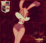 ass ass_focus babs_bunny bent_over big_ass blue_eyes bunny_ears bunny_girl bunny_tail creative_signature dumontcartoons eyelashes feet_out_of_frame from_behind fur furry furry_female hair_ribbon half-closed_eyes long_ears long_eyelashes looking_at_viewer looking_back open_mouth pink_fur purple_bikini purple_bra purple_panties purple_ribbon rabbit rabbit_ears rabbit_girl rabbit_tail seductive seductive_eyes seductive_look signature tiny_toon_adventures two-tone_fur white_fur