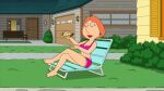  1girl 20th_century_fox 20th_century_studios animated bikini disney family_guy female gif lois_griffin milf oily_body screencap sexy_milf solo 