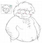 1boy chubby chubby_male colorless dad_bod dadbod gaspar_torres gay_flag hairy hairy_male hand_on_hip high-angle_view incest_(lore) looking_at_another male male_only mature_male middle_aged_male monochrome naughty_face oc ocs original original_character santi_torres shirtless shirtless_(male) shirtless_male sketch solo_focus tongue_out una_familia_50_promedio