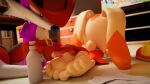  3d_(artwork) cream_the_rabbit cum_on_feet ejaculation fang_the_sniper feet foot_fetish footjob footwear lolicon sega shoes_removed soles soles_focus sonic_the_hedgehog_(series) unknown_artist young 