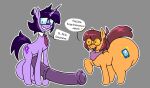 1boy 1girl 1girls ahoge balls big_ass big_balls big_testicles boss_(thelittlenerdys) brown_hair buck_teeth cutie_mark denis_(dtlewd) denist_lewd fat_ass glasses horn horse_ears horse_penis horse_tail horsecock huge_ass huge_balls huge_testicles my_little_pony nerd nerdy nerdy_female oc orange_body orange_glasses pony purple_body purple_hair scarf simple_background size_difference spanish_text testicle text thighs tie twitter_user_oc twitter_user_sona unicorn
