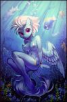 1girl anthro baramx bracelet breasts collaboration commission cutie_mark female fish fleetfoot fleetfoot_(mlp) friendship_is_magic g4 hasbro jewelry looking_at_you mare my_little_pony nipples nude nudity pegasus questionable solo solo_female underwater unguligrade_anthro ych_result