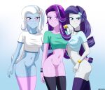 3girls censored commission equestria_girls female friendship_is_magic hasbro my_little_pony rarity rarity_(mlp) riouku starlight_glimmer starlight_glimmer_(mlp) trixie trixie_(mlp)