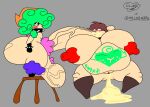 1boy 1girl 1girls abs after_sex after_vaginal ahoge armwear ass balls big_ass big_balls big_breasts big_penis big_testicles blush boss_(thelittlenerdys) breasts brown_hair clothing collar cum cum_in_mouth cum_in_pussy cum_inside cumflated cumflated_belly cumflation fat_ass fellatio furry g_l4mb horns huge_ass huge_breasts huge_cock huge_penis legwear long_sleeves multicolored_hair nude nude_male oc oral penis_piercing piercing pregnancy_tally pregnant pregnant_female pubic_hair scarf sheep shortstack size_difference smaller_male spiked_collar testicle thick_thighs thighs toyton_(g_l4mb) twitter_user_sona veiny_cock veiny_penis white_skin wide_hips writing_on_body