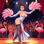  big_breasts dress glasses high_heels king_of_the_hill no_panties peggy_hill stockings thighs 