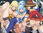 aqua_(konosuba) darkness_(konosuba) kono_subarashii_sekai_ni_shukufuku_wo! lolita_channel megumin tagme