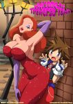 bbmbbf big_breasts breasts comic cover_page disney jessica_rabbit kingdom_hearts palcomix sora tagme welcome_to_traverse_town who_framed_roger_rabbit