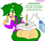 ambiguous_gender anthro ass big_ass cake cum cum_cake daredemon7000 delcia delcia_the_hedgehog excessive_cum food furry habbodude hedgehog huge_ass humanoid lagomorph male mammal penis rabbit relle