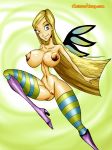 blonde_hair boots cartoonvalley.com cornelia_hale nipples pussy riff_(artist) solo thigh_high w.i.t.c.h. wings