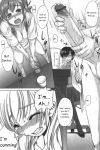 1girl bosshi comic futanari kaiketsu!_yuuko-sensei!_(doujin) manga monochrome penis sex stomach_deformation x-ray