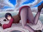 ass black_eyes black_hair blush breasts kurotsuchi naruto reit