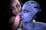 asari doctor_pop gif liara_t'soni mass_effect miranda_lawson source_filmmaker