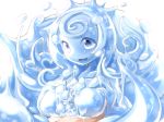 blue_eyes blue_hair blue_skin breasts cum frfr goo_girl monster_girl original paizuri penis