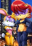 archie_comics bbmbbf bunnie_rabbot buns_rabbot mobius_unleashed palcomix sally_acorn sega sonic_(series) sonic_the_hedgehog_(series)