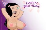 arms_up big_breasts danny_phantom happy_birthday huge_breasts paulina paulina_sanchez tagme toontinkerer topless upper_body