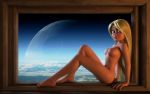  1girl 3d alternate_version_available artist_name bare_shoulders barefoot big_breasts blonde_hair crossover curvy death_star detailed_background disney erect_nipple erect_nipples eyelashes female_only front_view green_eyes hourglass_figure human indoors inside kondaspeter long_hair looking_at_viewer nipples nude pose posing princess rapunzel room royalty scarif shadow shiny shiny_skin sitting star_wars tangled teen teenage_girl very_long_hair voluptuous wide_hips yellow_hair young_adult 