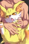 beastiality canine female fennec fennekin fox furry hetero male nintendo oinari_sanda open_mouth pokemon pokephilia pussy video_games yellow yellow_eyes