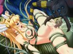 beastiality big_breasts blonde_hair breast_squeeze breasts censored female girl insemination large_breasts monster monster_park nude rape spider stomach_bulge tentacle