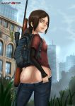 ass bandaid big_ass ellie huge_ass rifle shadman teen the_last_of_us weapon