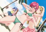  4_girls amamiya_momona beach bikini breast_grab breasts cameltoe cleavage happoubi_jin highres iihara_nao koromogae_maya multiple_girls resort_boin swimsuit tsukushino_mitsugu uncensored underboob wet yuri 