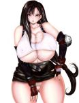  akatsuki_giken breasts cum erect_nipples final_fantasy final_fantasy_vii huge_breasts no_panties pubic_hair pussy tifa_lockhart 