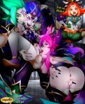 league_of_legends mbhen114 neeko rakan star_guardian star_guardian_neeko star_guardian_rakan star_guardian_xayah star_guardian_zoe xayah zoe