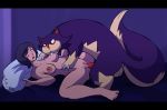  beastiality irene_(artist) irene_(pokemon_oc) pokemon skuntank sucking_on_breast vaginal vaginal_penetration 