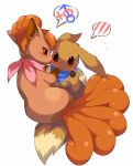 brown_fur canine creatures_(company) eevee eeveelution eievui_(pokemon) fire_type_pokemon fox furry game_freak gen_1_pokemon nintendo normal_type_pokemon pokemon pokemon_(anime) pokemon_(creature) pokemon_(game) pokemon_(species) pokemon_firered_and_leafgreen pokemon_frlg pokemon_mystery_dungeon pokemon_red_green_blue_&_yellow pokemon_rgby rokon_(pokemon) tail vulpine vulpix white_background wkar