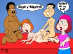 2009 bad_guy_(artist) cleveland_brown family_guy glenn_quagmire lois_griffin meg_griffin