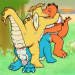  anal cum cum_inside dragon_tales el_pie_(dragon_tales) fellatio ket-ralus kinmotsu7 kissing ord_(dragon_tales) quetzal_(dragon_tales) scalie threesome yaoi 