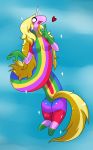 2013 adventure_time anthro anthrofied ass blonde_hair breasts equine female hair heart horn horse lady_rainicorn milf mother parent solo sssonic2 unicorn