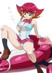  1girl breast_grab breasts female_only grope kouzuki_anna solo_female straw_(yokubou_hiroba) yu-gi-oh! yu-gi-oh!_zexal yuu-gi-ou yuu-gi-ou_zexal 