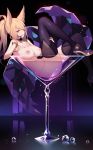 1girl 1girl 1girl ahri animal_ears armlet artist_name ass bangs bare_shoulders big_breasts black_legwear blonde bracelet breasts choker clavicle cleavage cocktail_glass crystal cup drinking_glass earrings eyebrows_visible_through_hair eyelashes fingernails fox_tail groin hair_between_eyes hand_on_chest hand_on_own_chest heart high_heels high_resolution idol jewelry k/da_(league_of_legends) k/da_ahri kitsunemimi knee_up league_of_legends leg_grab long_hair looking_at_viewer lying makeup mascara microphone nail_polish nanoless navel nipples nude on_back paid_reward parted_lips patreon_reward ponytail purple_choker purple_footwear purple_nails shoes sideways_glance smile stockings stomach tail tied_hair very_high_resolution whisker_markings yellow_eyes