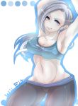 1girl belly breasts cute midriff navel nintendo wii wii_fit wii_fit_trainer yoga_pants