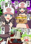 >_< 1boy 2girls angry ball_gag bdsm bee-j1 bel_(pokemon) beret blonde_hair blue_eyes blush bondage bound bowing brown_hair caution_tape closed_eyes comic elite_four female gag gagged giima_(pokemon) hair hat headgear highres keep_out makoto_daikichi male multiple_girls nude open_mouth out-of-frame_censoring partially_translated pokemon pokemon_(game) pokemon_black_and_white pokemon_bw ponytail ringed_eyes sex sweat tears text touko_(pokemon) translation_request white_(pokemon)