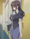  big_breasts breasts brown_hair highres large_breasts nakamura_shiori rinkan_club stitched 